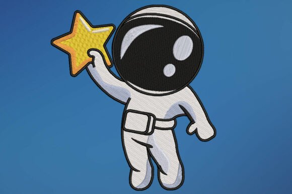 Astronaut Embroidery Design Review for Boutique Apparel