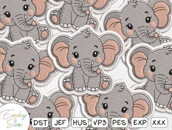 Baby Elephant Patch Embroidery File Review