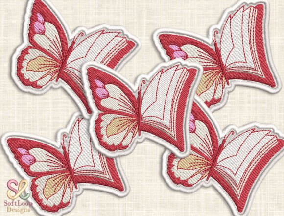 BUTTERFLY BOOK Patch Embroidery Design Review