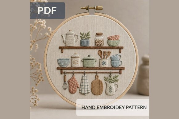 Cozy Kitchen Shelf Hand Embroidery Patte Review