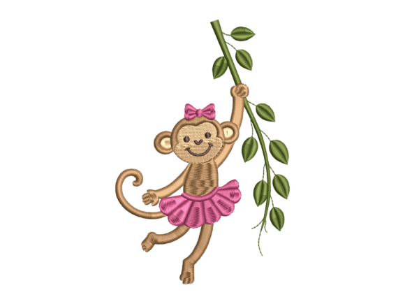 Cute Monkey Girl Embroidery: A Real-World Designer Review