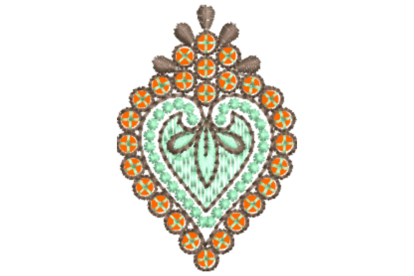Heart Ornament Embroidery Design Review