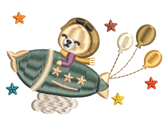 Pilot Bear Rocket Embroidery Review